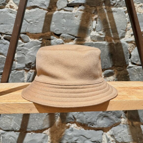 Hermès Harper H Sellier Beige Cashmere Bucket Hat - Picture 5 of 13
